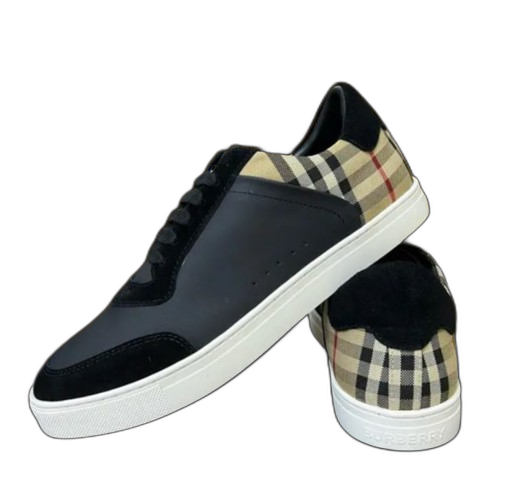 Burberry Leather And Suede Sneaker Black