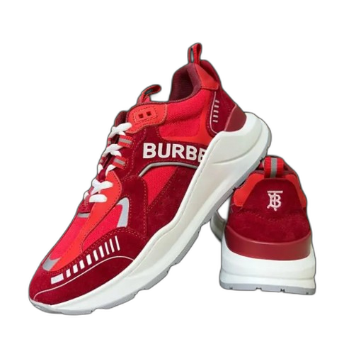 Burberry Vintage Check Low-Top Sneaker Red